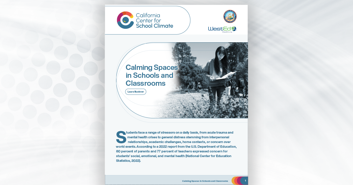 calming spaces report cover