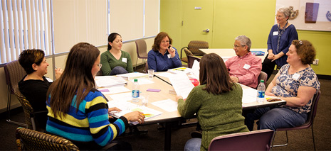 photo of teaching professionals during discussion