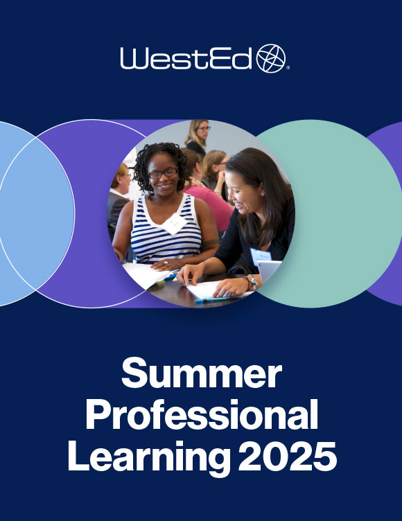 Links to the Summer Professional Learning page on WestEd.org
