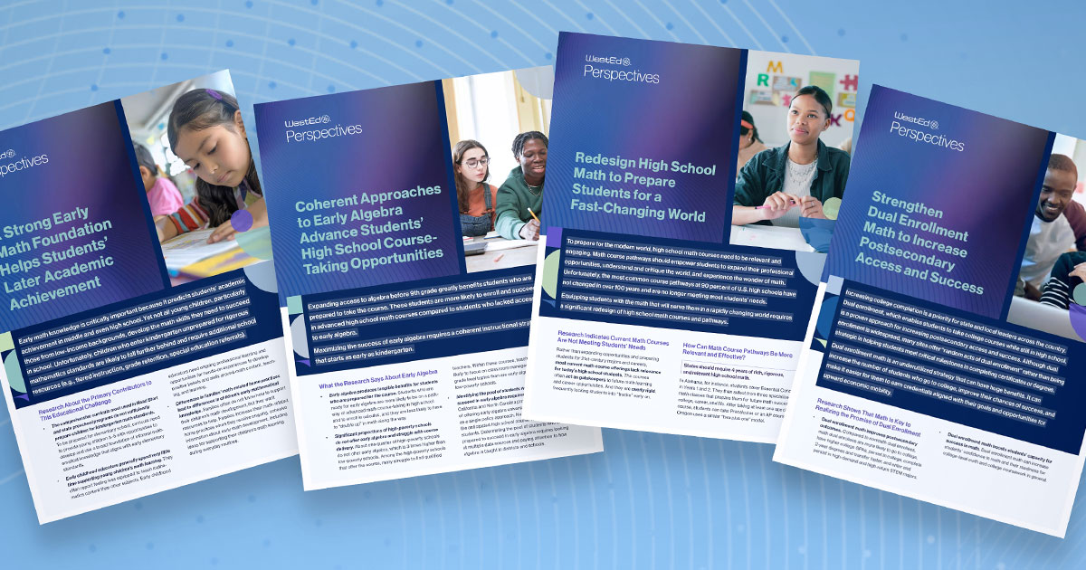 Links to the WestEd Perspectives collection of resources on WestEd.org