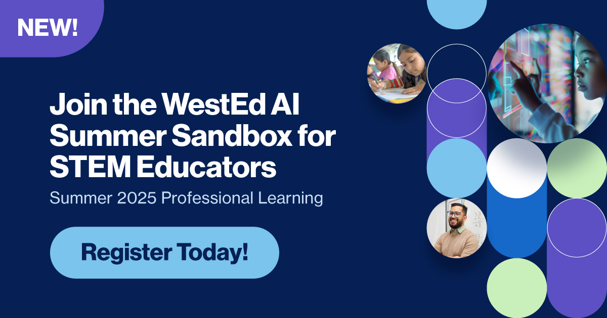 Links to the AI Sandbox page on WestEd.org