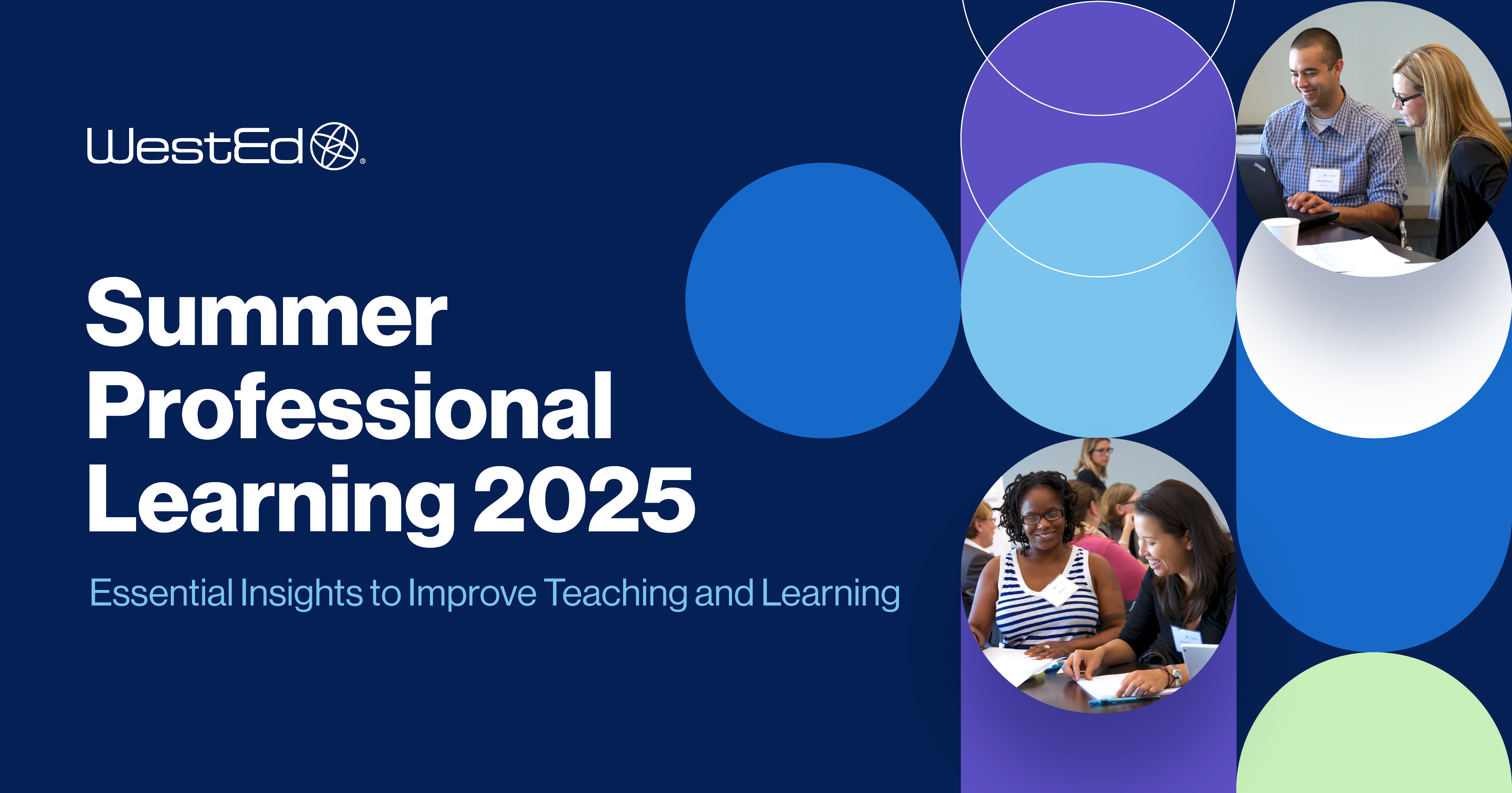 Links to the Summer Professional Learning page on WestEd.org